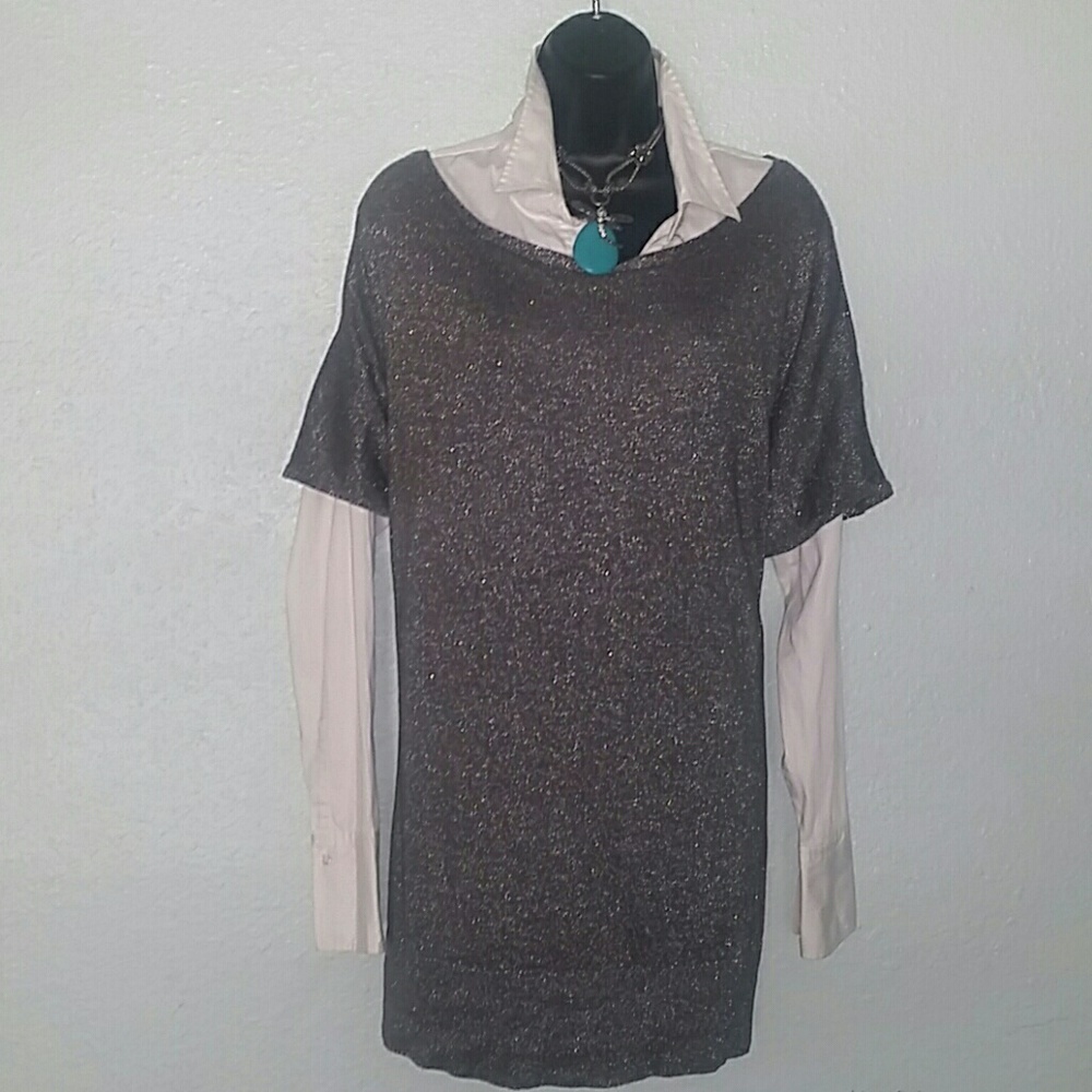 Eloquii Silver sweater size 22/24
